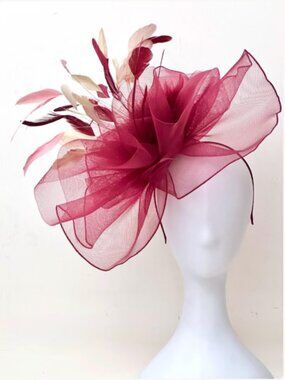 Fascinator Hat, Feather Fascinator Hat, Church Hat, Derby Hat